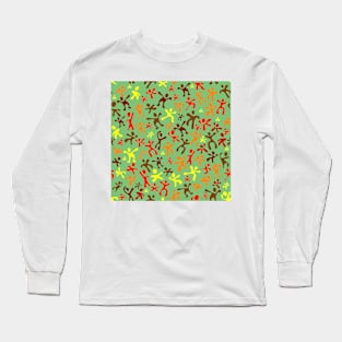 Run Jump Play Repeat on Soft Green Long Sleeve T-Shirt